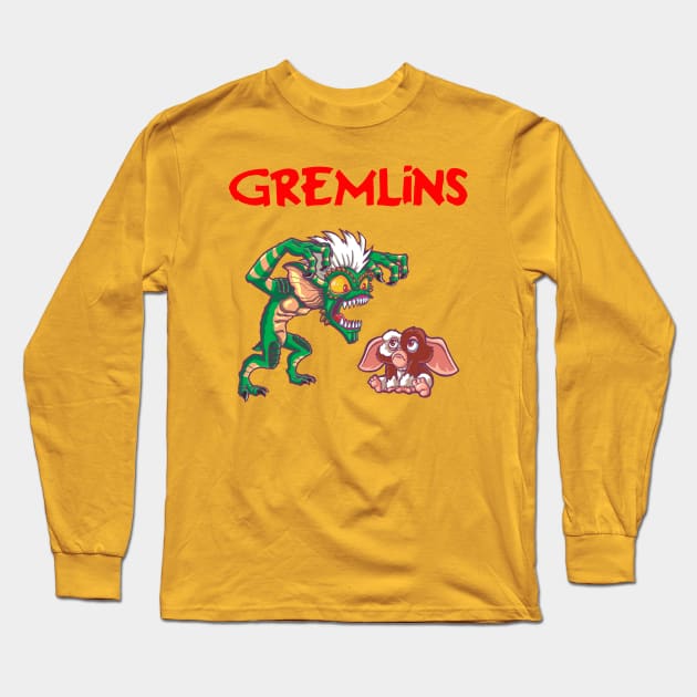 Gremlins Long Sleeve T-Shirt by mauchofett